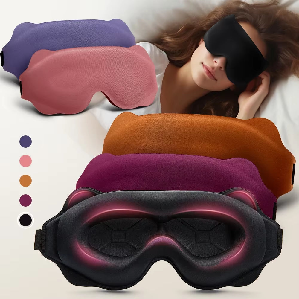 3D Sleeping Mask Block Out Light Sleep Mask for Eyes Soft Sleeping Aid Eye Mask for Travel Eyeshade Night Breathable Slaapmasker