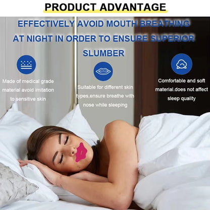 30Pcs Mouth Tape for Sleep Apnea Mouth Tape Mouth Tape for Sleeping Snoring Mouth Breathing Tape Breathing Mouth Tape